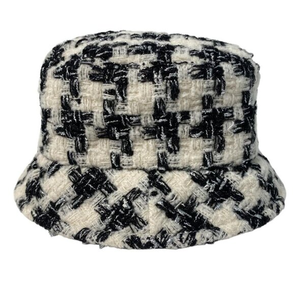 Chanel Tweed CC Logo Bucket Ivory Black main image 8